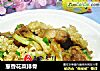 葱香花菜排骨的做法