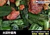 大蒜炒腊肉的做法