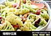 培根炒花菜的做法