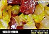 娃娃菜炒猪血的做法