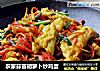 农家蒜苗胡萝卜炒鸡蛋的做法