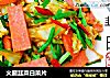 火腿韭菜白菜片的做法