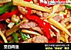 茭白肉丝的做法