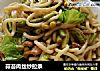 蒜苔肉丝炒拉条的做法