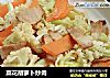 菜花胡萝卜炒肉的做法