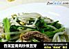 香菜里脊肉炒绿豆芽的做法