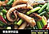 章鱼须炒蒜苔的做法