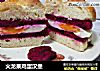 火龙果鸡蛋汉堡的做法