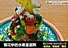 雪花中的水果圣诞树的做法