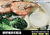 鲜虾塌菜年糕汤的做法
