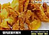 馄饨皮版炸蕉叶的做法