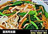 菠菜肉丝面的做法