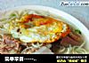 简单早餐-----鸡蛋排骨面-----清淡有营养的做法