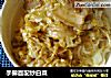 手擀面配炒白菜的做法