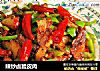 辣炒卤脸皮肉的做法